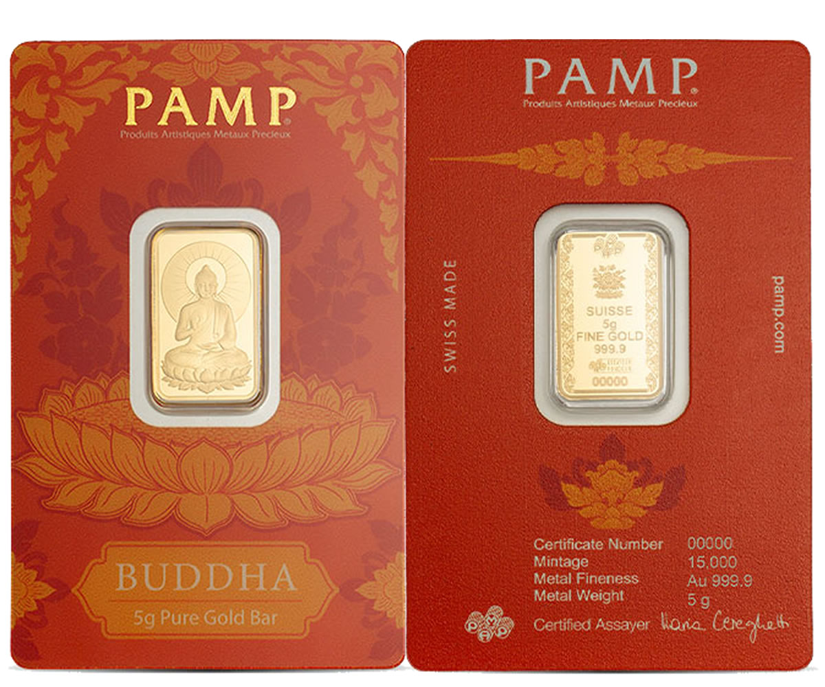 pamp suisse the buddha gold bar 5g